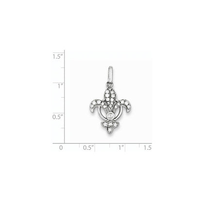 Sterling Silver Diamond Pendant