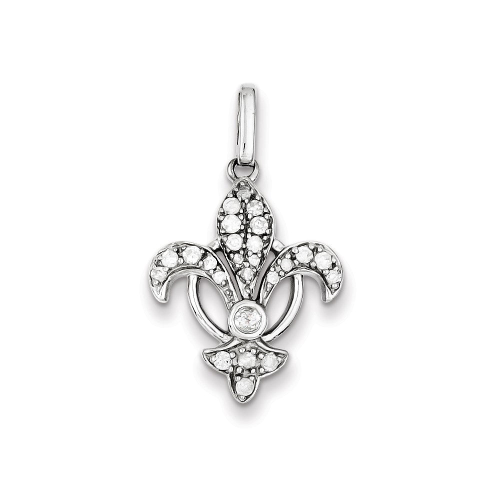 Sterling Silver Diamond Pendant