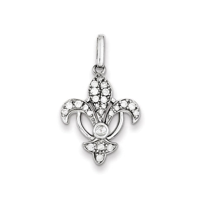 Sterling Silver Diamond Pendant