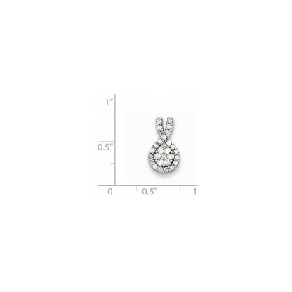 Sterling Silver Diamond Pendant