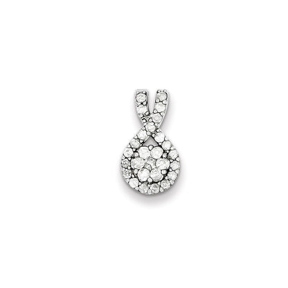 Sterling Silver Diamond Pendant