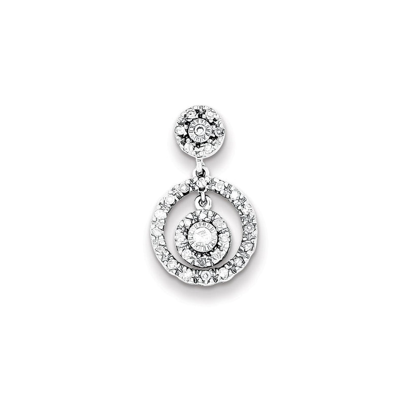 Sterling Silver Diamond Pendant