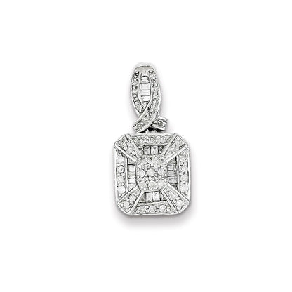 Sterling Silver Diamond Pendant