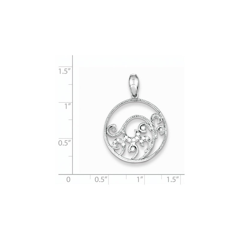 Sterling Silver Diamond Pendant