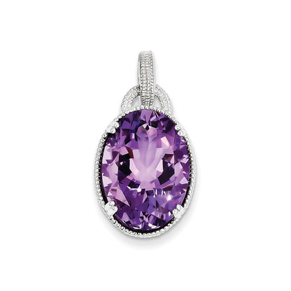 Sterling Silver Amethyst Pendant