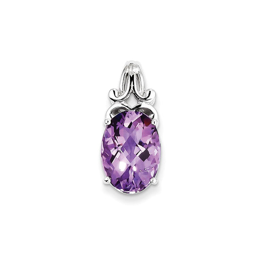 Sterling Silver Amethyst Pendant