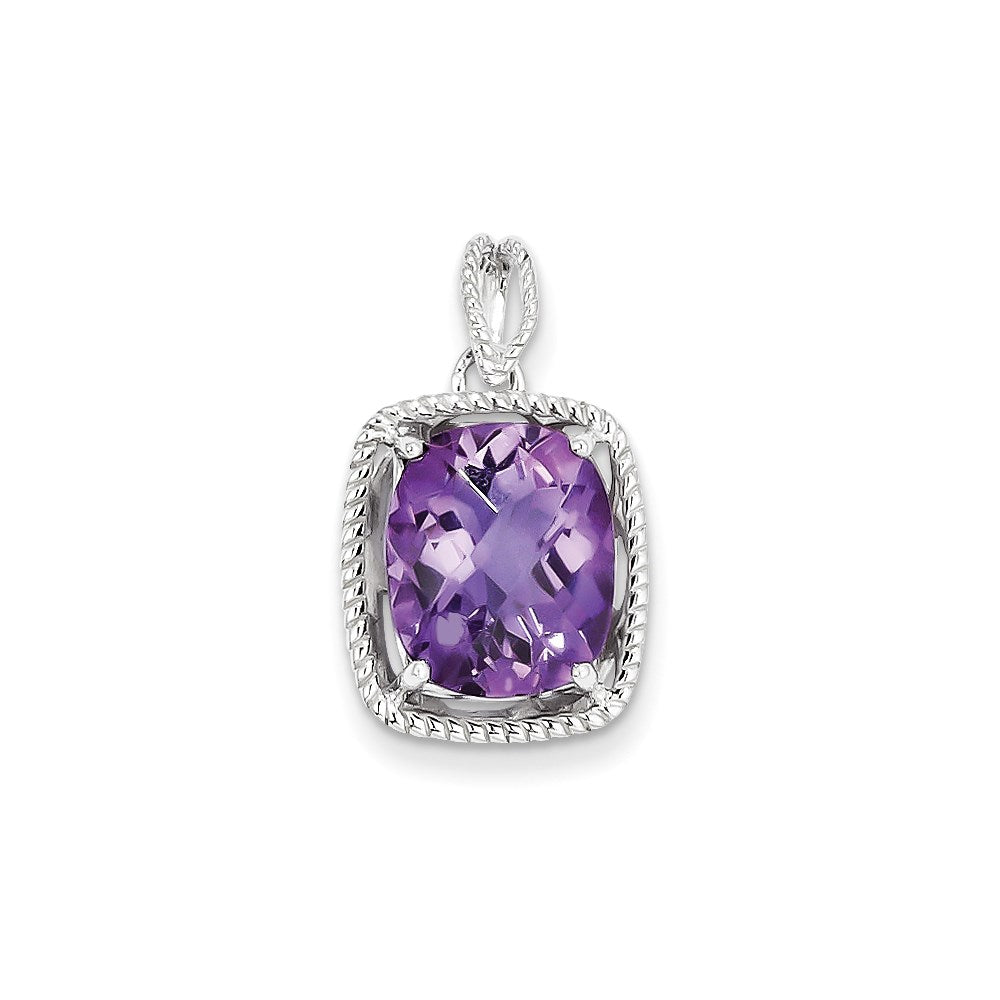 Sterling Silver Amethyst Pendant