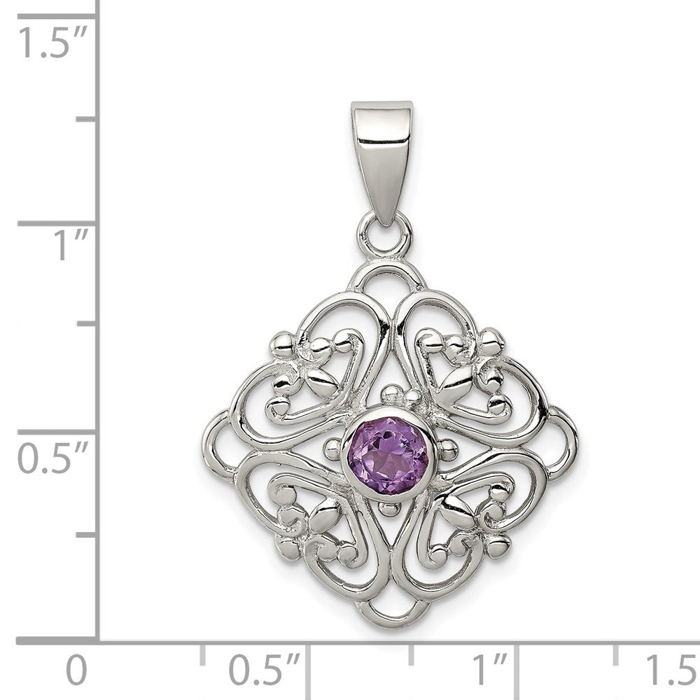 Sterling Silver Amethyst Pendant
