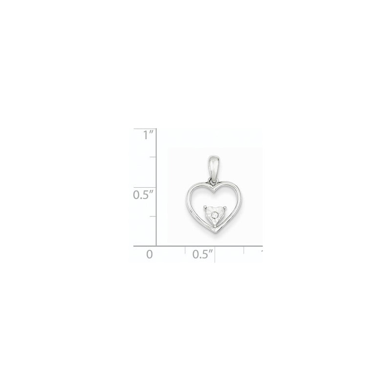 Sterling Silver Diamond Pendant