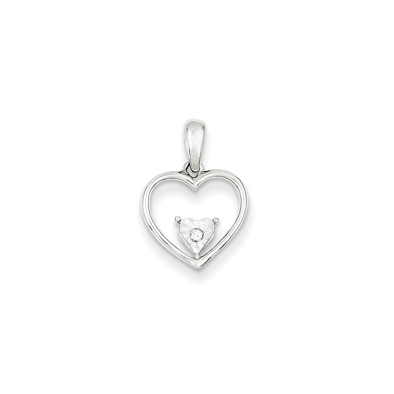 Sterling Silver Diamond Pendant