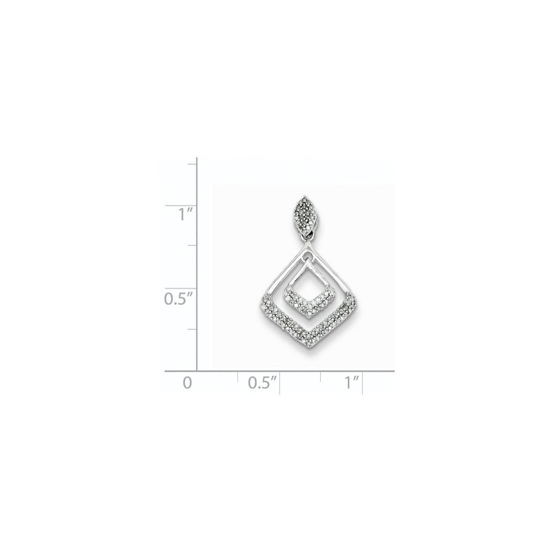 Sterling Silver Diamond Pendant