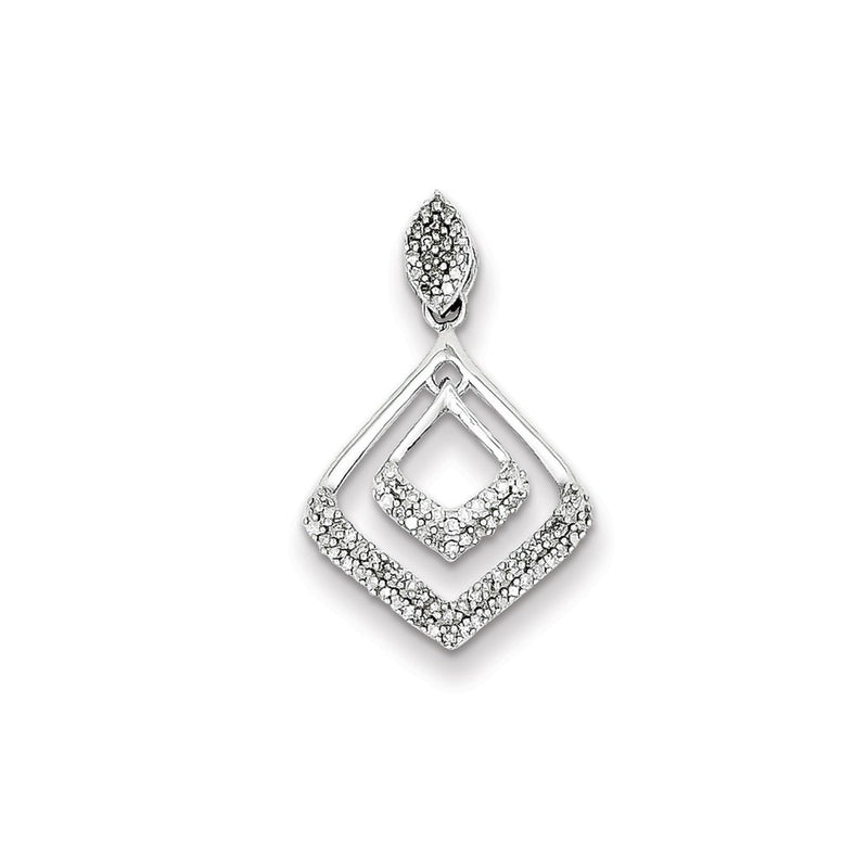 Sterling Silver Diamond Pendant