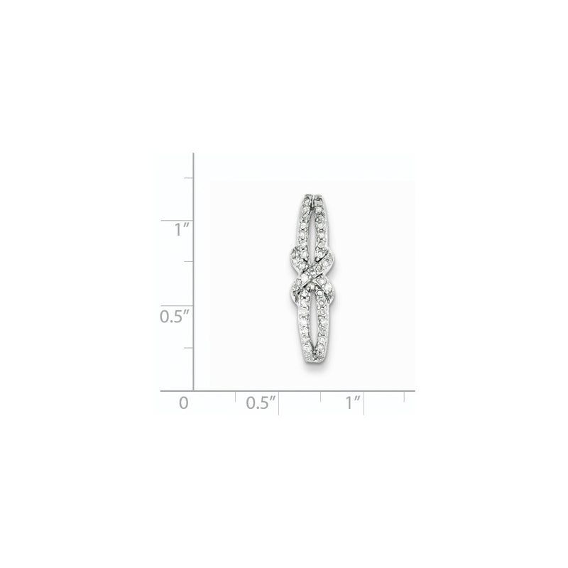 Sterling Silver Diamond Slide Pendant