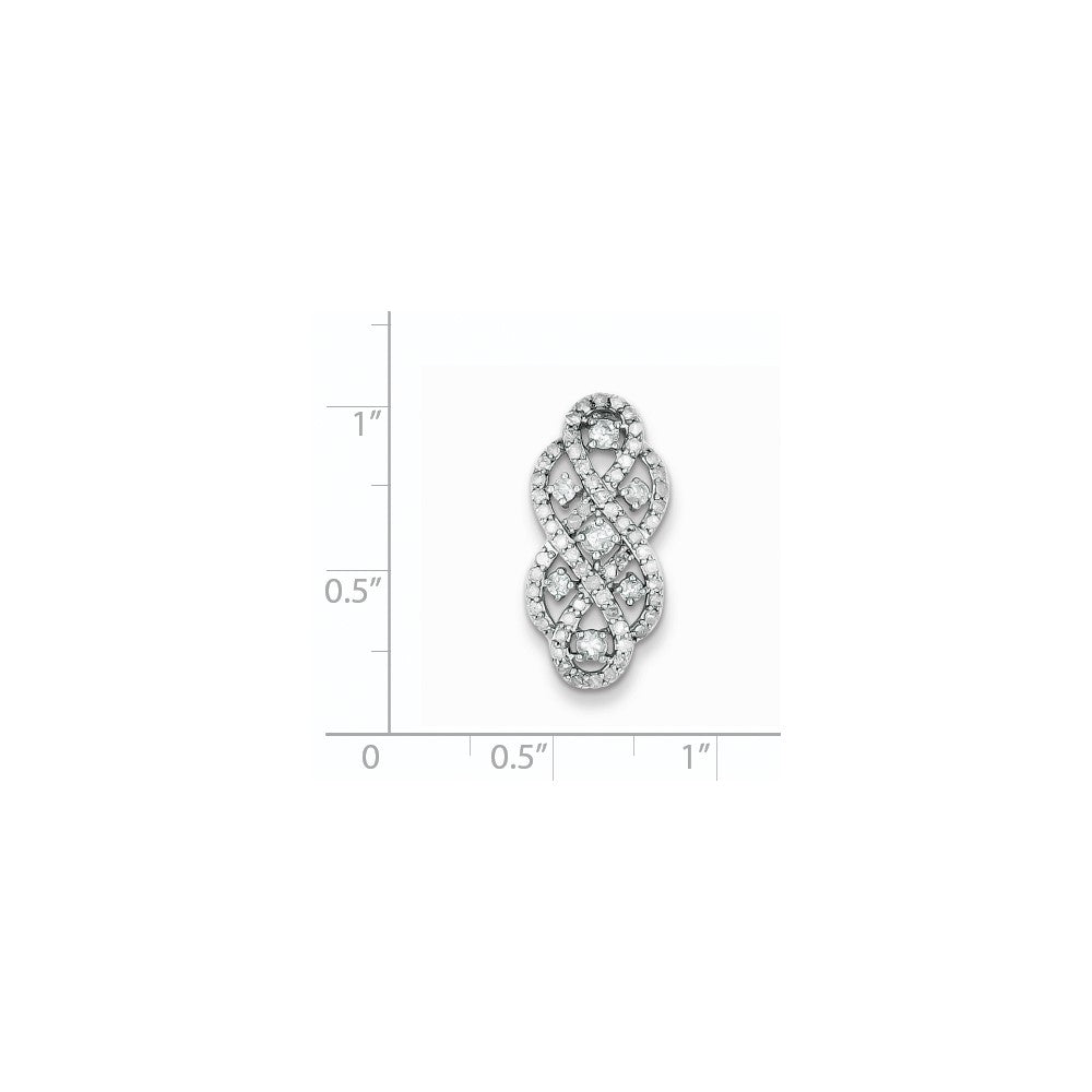 Sterling Silver Diamond Pendant