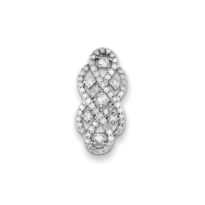 Sterling Silver Diamond Pendant