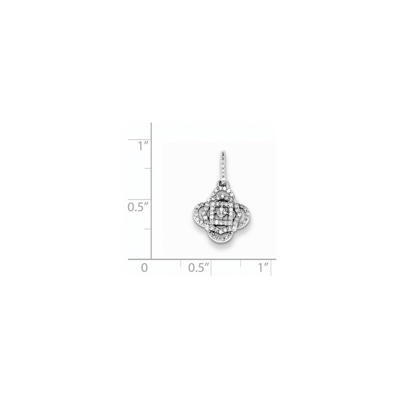 Sterling Silver Diamond Pendant