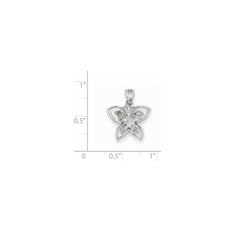 Sterling Silver Diamond Pendant