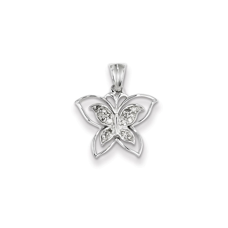 Sterling Silver Diamond Pendant