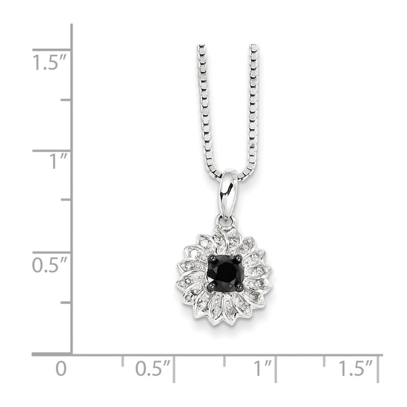 Sterling Silver Diamond Pendant