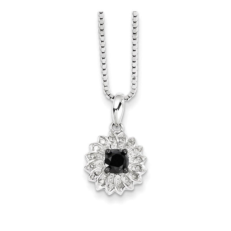 Sterling Silver Diamond Pendant