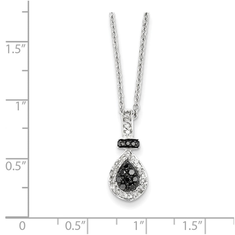 Sterling Silver Diamond Pendant