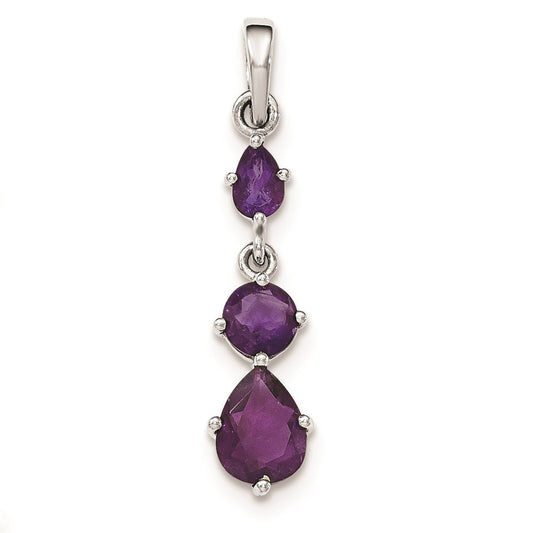 Sterling Silver Amethyst Pendant