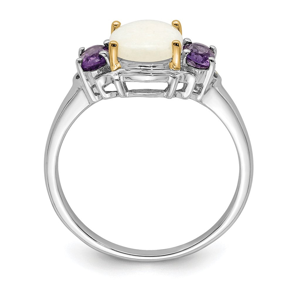 14k Yellow Gold 6mm Heart Sapphire Natural Diamond Ring