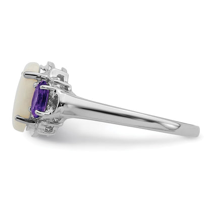 14k Yellow Gold 6mm Heart Sapphire Natural Diamond Ring