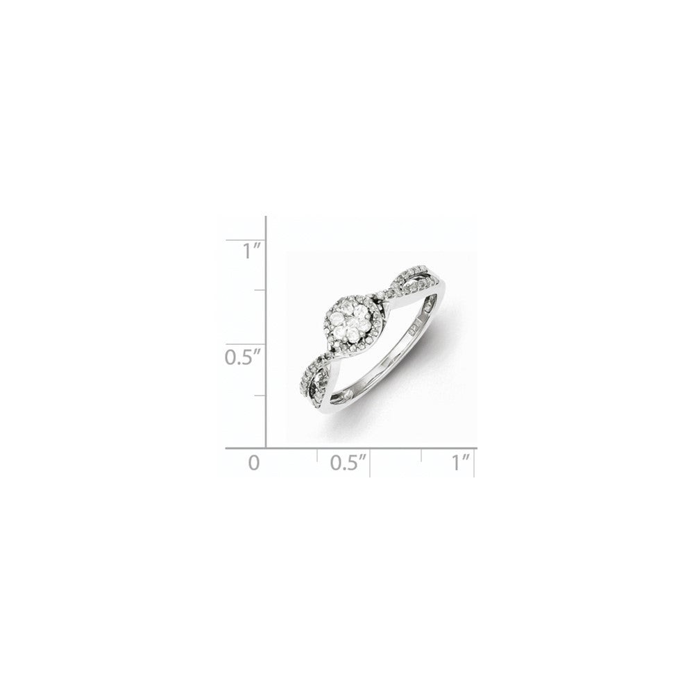 Sterling Silver Diamond Ring