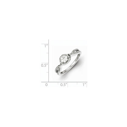 Sterling Silver Diamond Ring