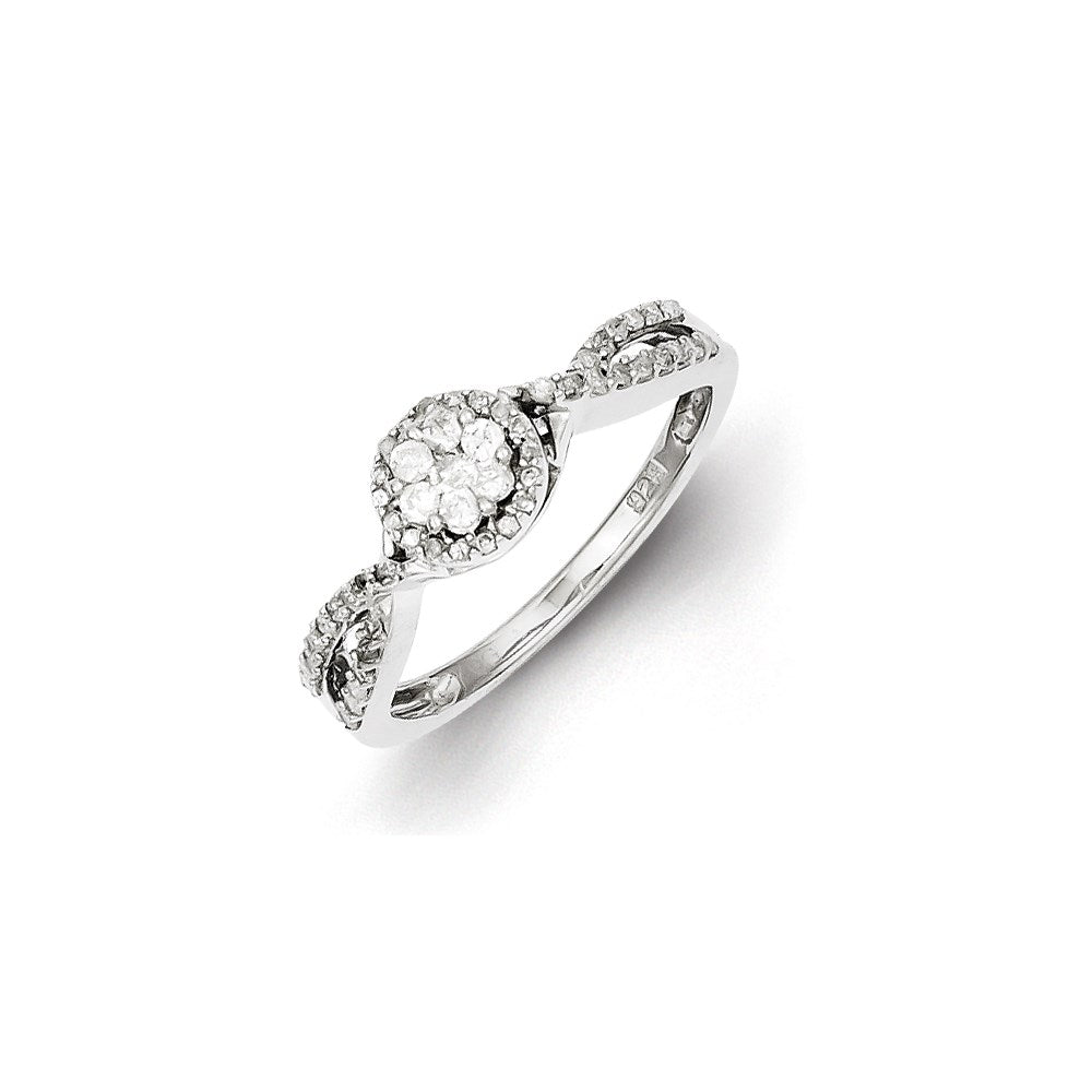 Sterling Silver Diamond Ring