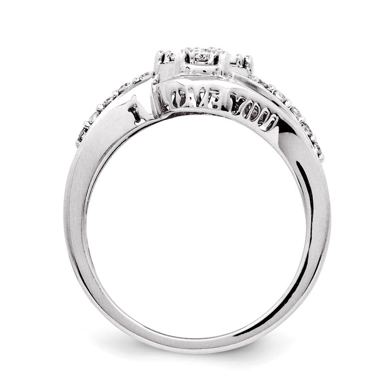 Sterling Silver Diamond Ring