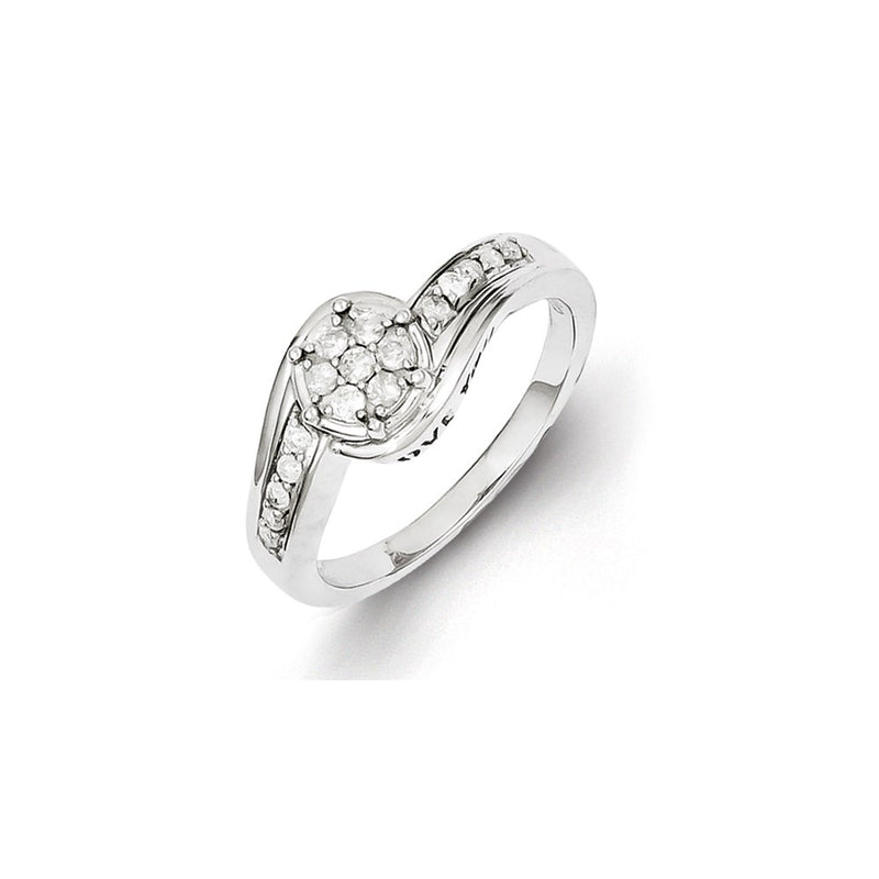 Sterling Silver Diamond Ring