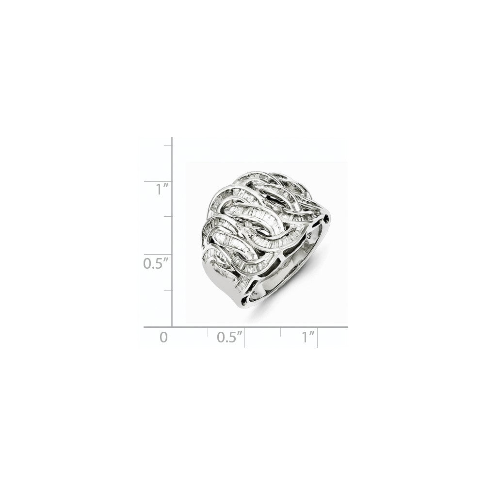 Sterling Silver Diamond Ring
