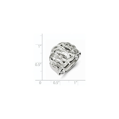 Sterling Silver Diamond Ring