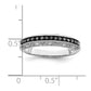 White Night Sterling Silver Rhodium-plated Black and White Diamond Band