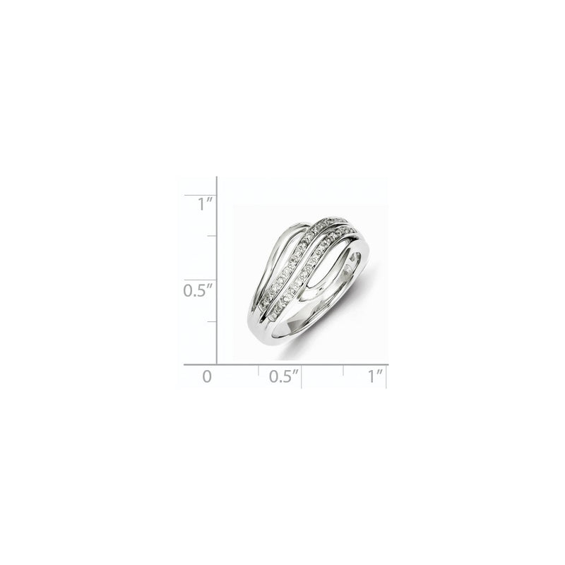 Sterling Silver Diamond Ring