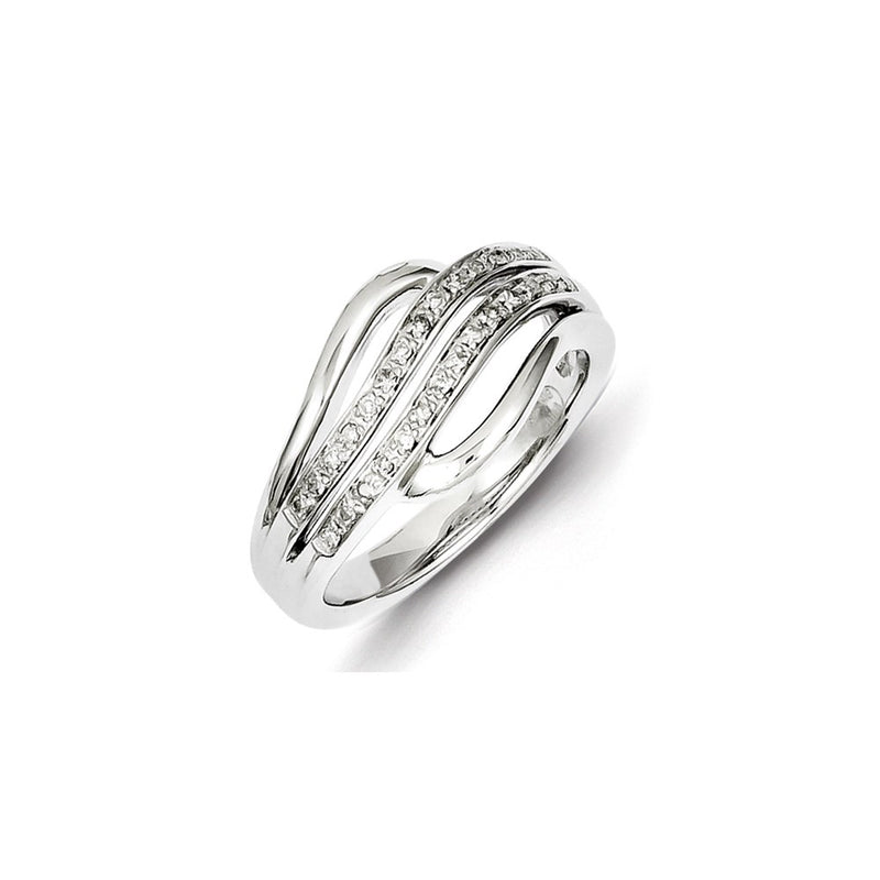 Sterling Silver Diamond Ring