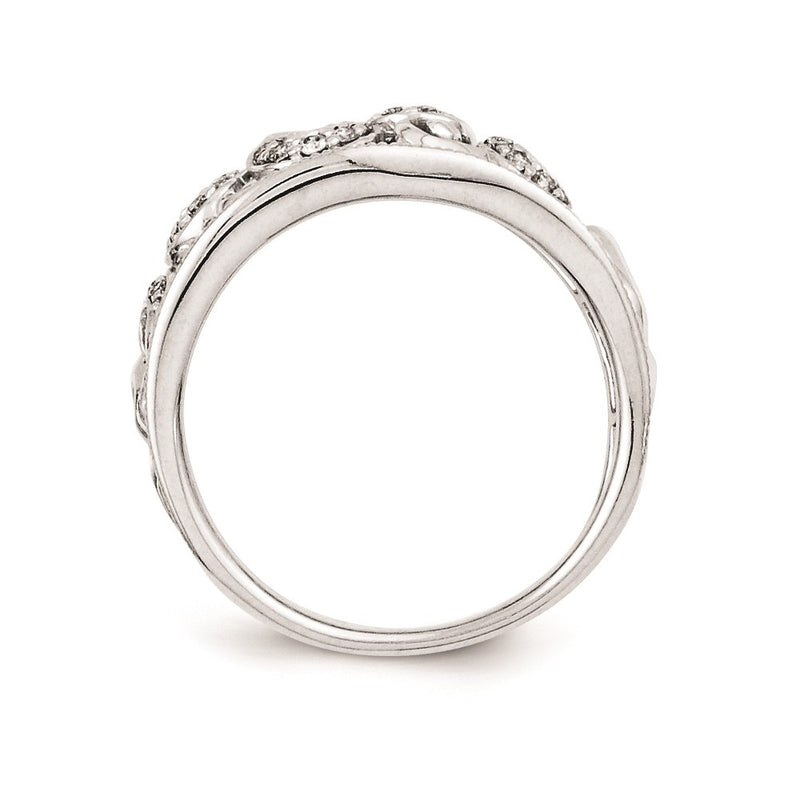 Sterling Silver Belle Amore Diamond Fashion Ring