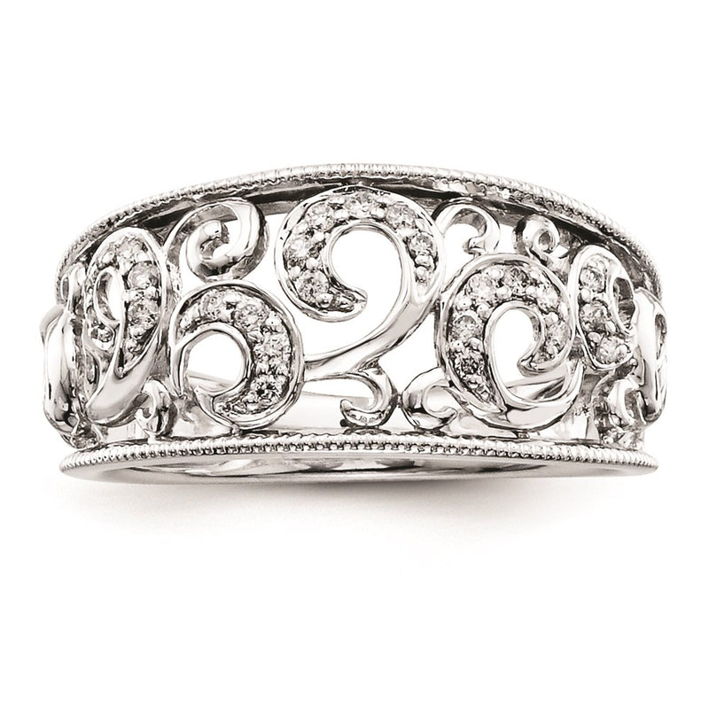 Sterling Silver Belle Amore Diamond Fashion Ring