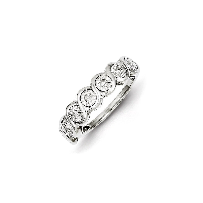 Sterling Silver Diamond Ring
