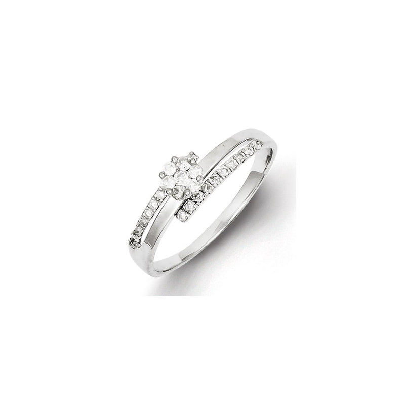 Sterling Silver Diamond Ring
