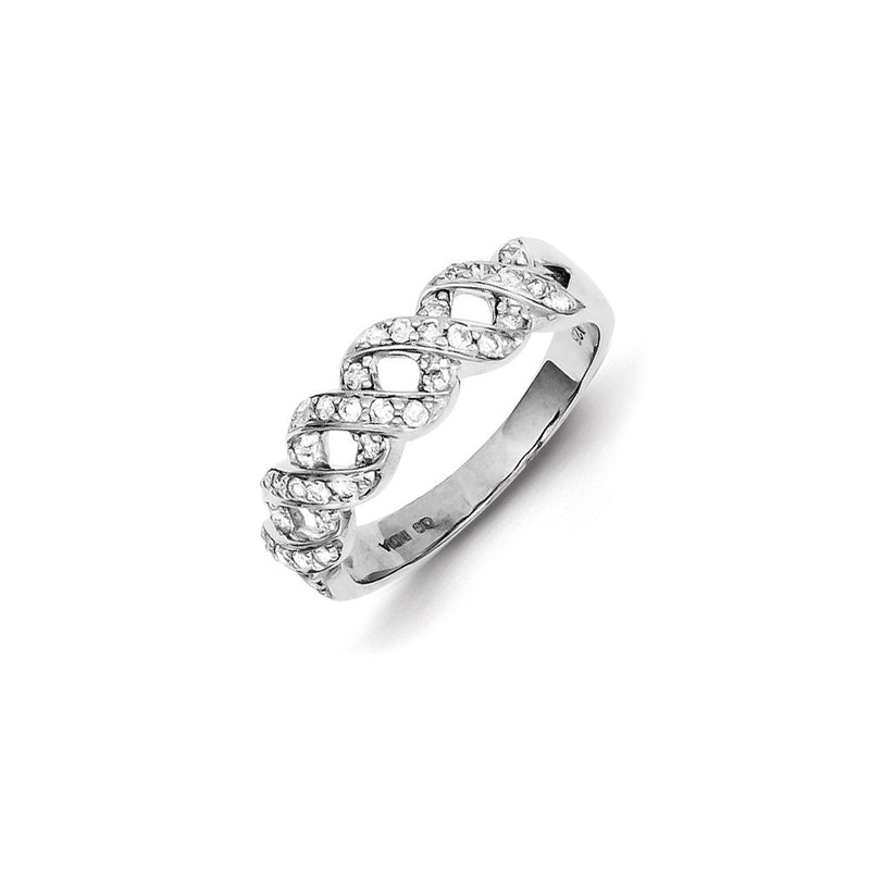 Sterling Silver Diamond Ring