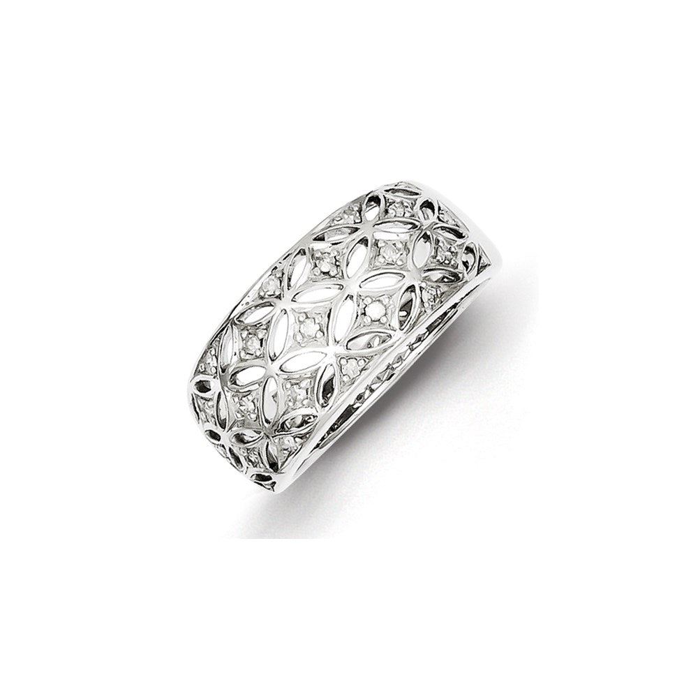 Sterling Silver Diamond Ring