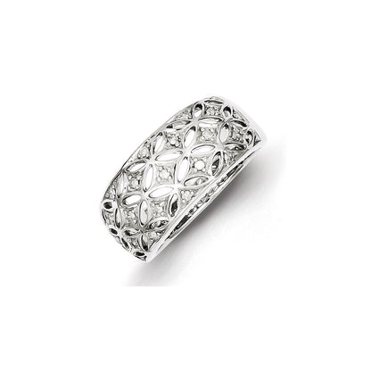 Sterling Silver Diamond Ring