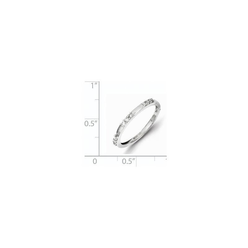Sterling Silver Diamond Ring