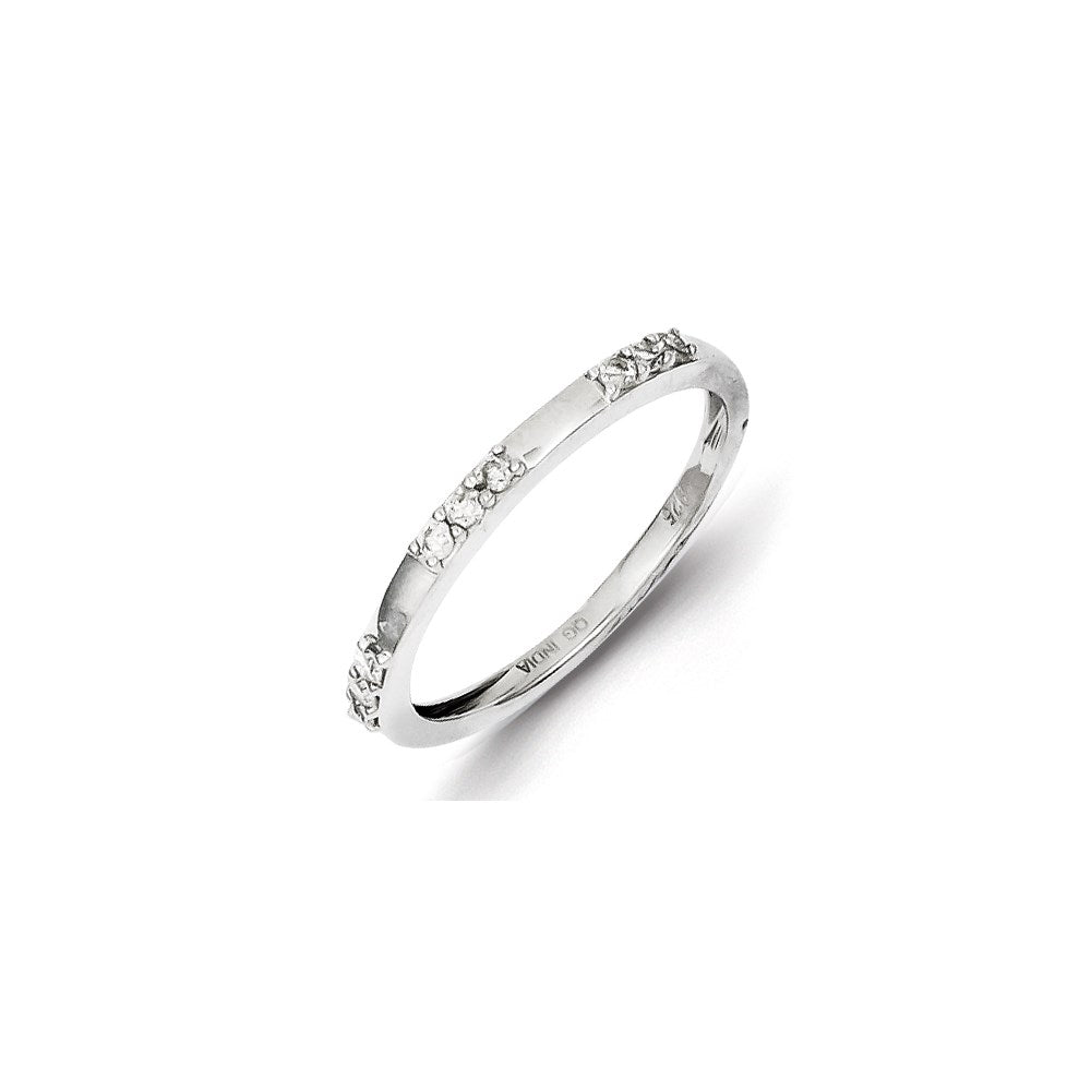 Sterling Silver Diamond Ring