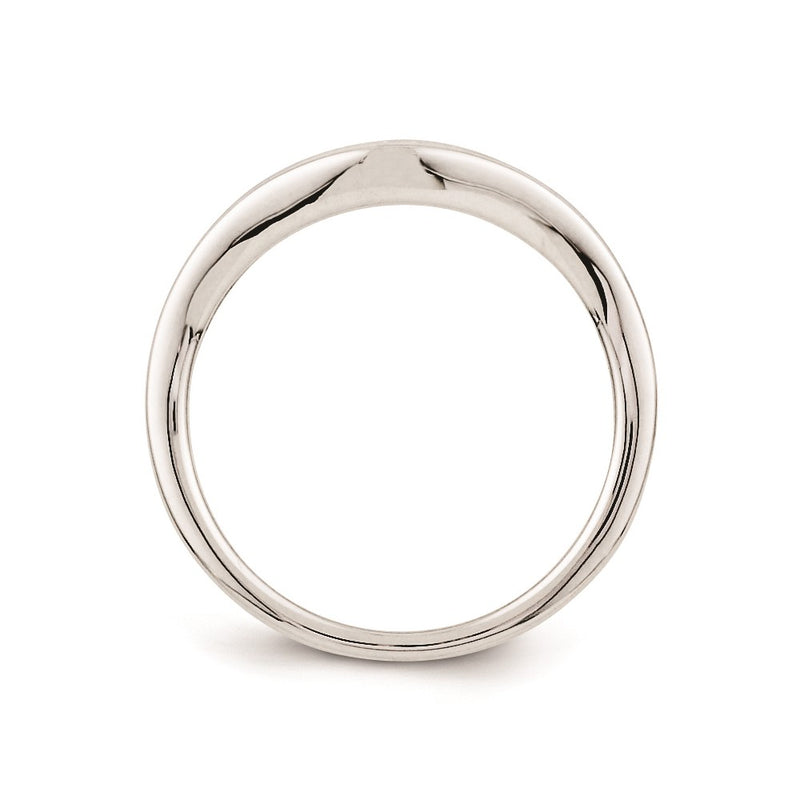 Sterling Silver Belle Amore Diamond Wedding Band