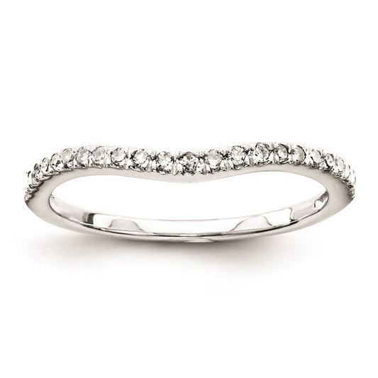 Sterling Silver Belle Amore Diamond Wedding Band