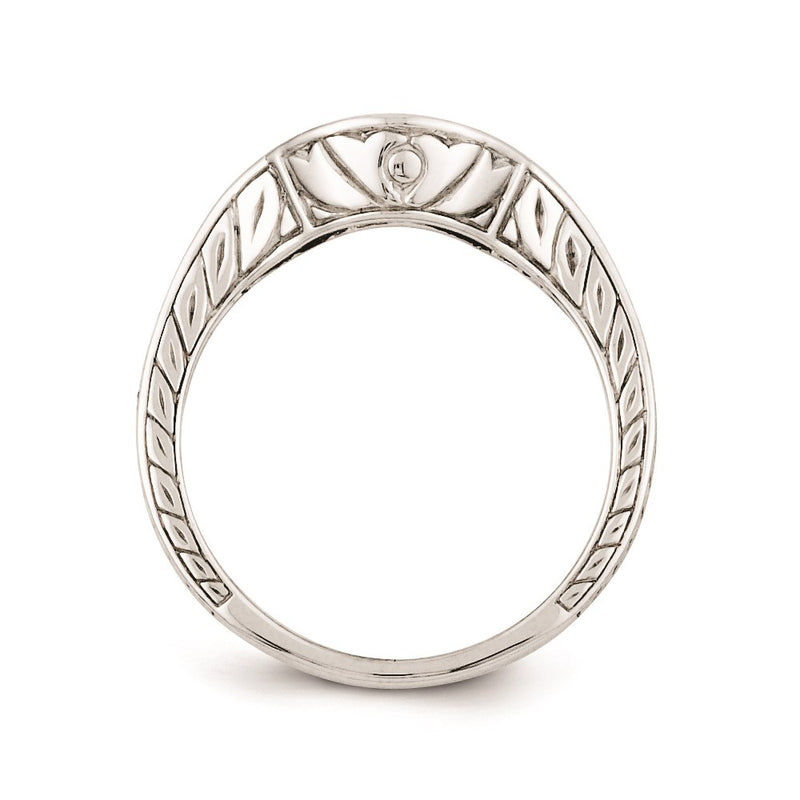 Sterling Silver Belle Amore Diamond Wedding Band